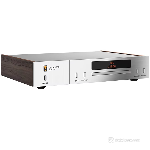 TEAC CD-R550 Headphone Audio CD Player with Wooden Panel Silver Body Digital Display Analog Digital Function 3d model 