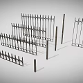 Wrought Iron Railings With Spiked Top Sections Posts And Gate Design