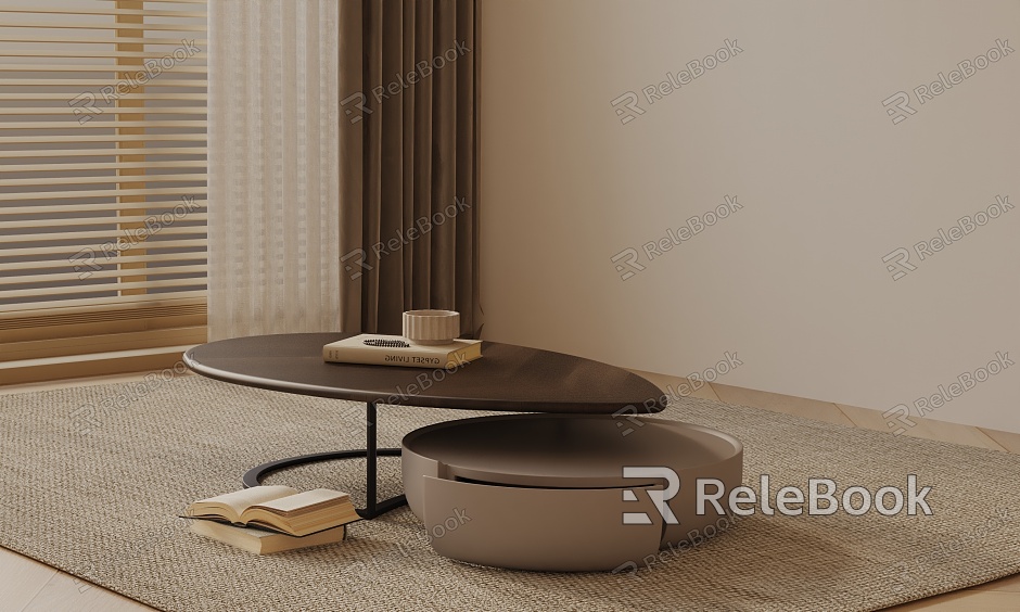 Modern coffee table model