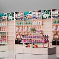 Colorful Retail Store Interior With Shelves Of Teddy Bears Cosmetics And Decorative Items