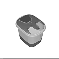 Gray And White Foot Bath Electrical Appliances With Foot Shaped Design And Drainage Outlet