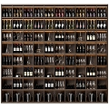 Modern Solid Wood Wine Cabinet Wine Rack Wine Cellar Red Wine Foreign Wine 3d model