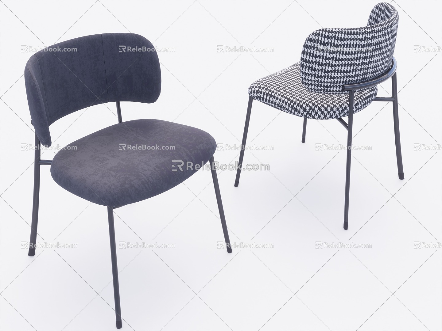 Modern Dining Chair Single Chair Leisure Chair model