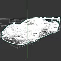 Gray And Blue Race Car With Sleek Aerodynamic Design And Rear Wing