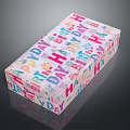 Happy Birthday Themed Decorative Ornament Set With Colorful Patterns And Letter Prints