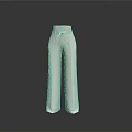 Beige Wide Leg Pants With Belt Minimalist Stylish Flowy Design For Daily Wear