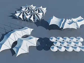 Tensioned membrane 3d model