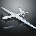 Advanced Long Wing Drone With Propeller Landing Gear And White Exterior Design