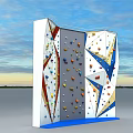 Outdoor Climbing Wall Sports Equipment With Colorful Holds And Training Design