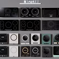 Minotii Kitchen Induction Cooktops With Various Designs And Modern Control Panels 3d model