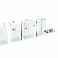 Modern Bathroom Shower Sauna Design With Glass Screen Shower Head And Faucet