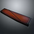 Classic Chinese Guzheng Wooden String Instrument With Brown Body And Black Strings For Daily Life