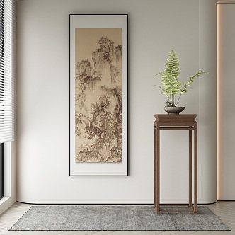 New Chinese Decorative Painting 3d model