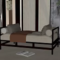 New Chinese Style Bed End Stool 3d model