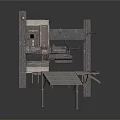 Heavy Duty Industrial Cutting Equipment With Metal Frame Platform And Mechanical Arm