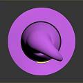 Wizard Character Magical Pink Hat With Black Band And Yellow Buckle