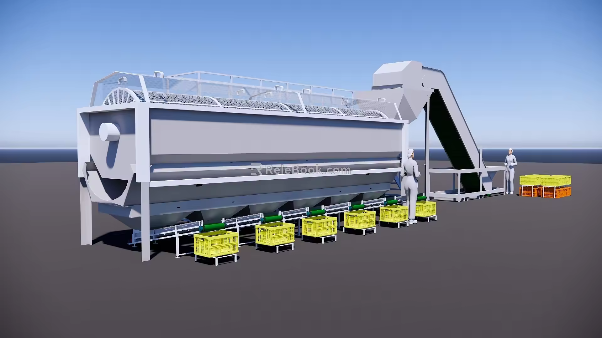 vegetable sorting machine 3d model