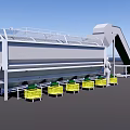 vegetable sorting machine 3d model