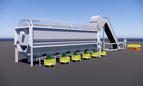 vegetable sorting machine 3d model