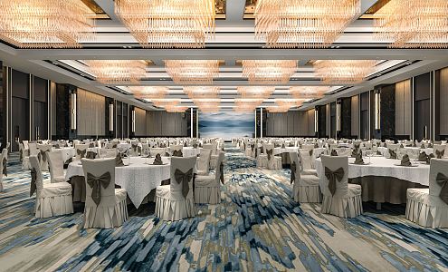 Modern Ballroom 3d model