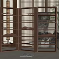 New Chinese Decorative Frame Decorative Frame Partition 3d model