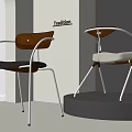 Modern Dining Chairs by Tradition Featuring Wooden Frames Metal Legs and Upholstered Seats