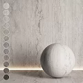 Gray Marble Textured Sphere Component With Color Swatch Options