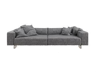 modern double sofa 3d model