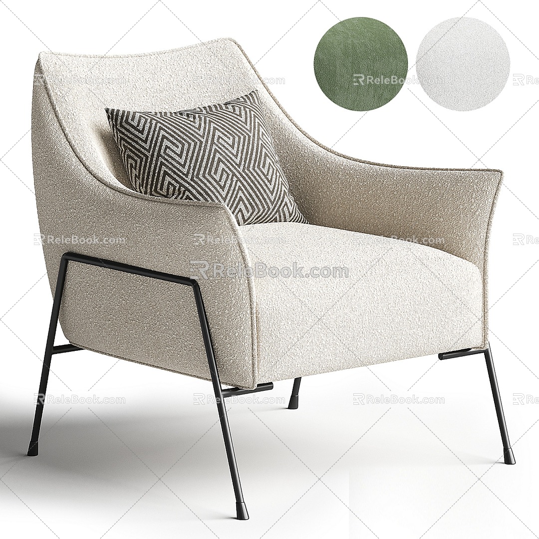 Modern TON Single Sofa 3d model