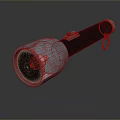 Flashlight flashlight military flashlight lighting tools tactical flashlight charging flashlight 3d model