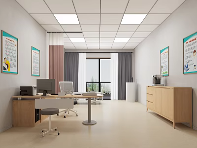 Modern Clinic Director's Office Clinic 3d model