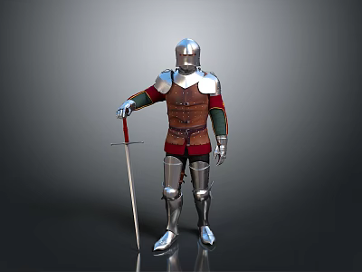 Knight Armor Knight Helmet 3d model