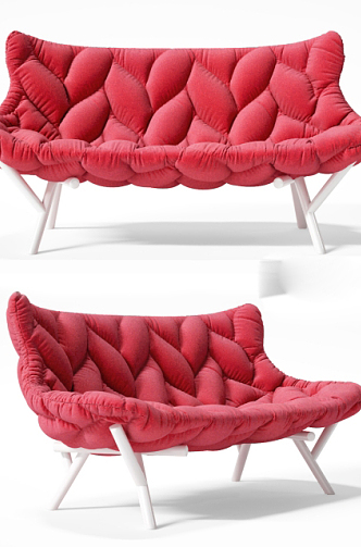 Double sofa 3d model