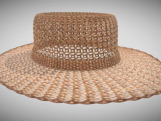 Modern Hat Sun Hat 3d model