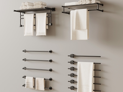 Modern Bathroom Hardware Towel Rack model