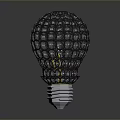 Modern Mesh Design Lighting Combination With Bulb Shape Structure And Warm Yellow Illumination
