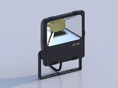 Downlight Spotlight TS-54 Model Black Housing Outdoor LED Lighting With White Panel And Portable Bracket 3d model