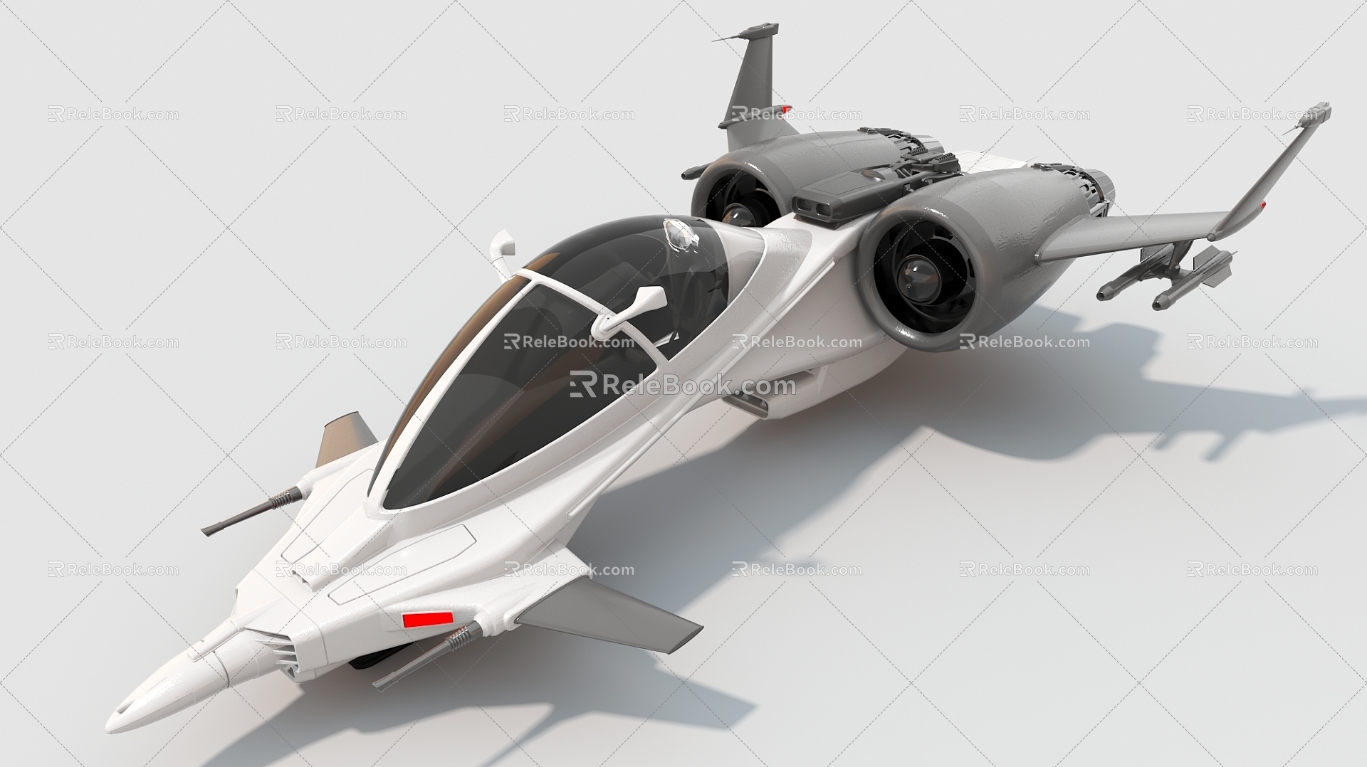 Spaceship spaceship fighter sci-fi dance machine 3d model