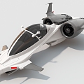 Spaceship spaceship fighter sci-fi dance machine 3d model