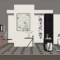 Modern side a few side a few corner a few 3d model