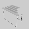 Advanced Projection Monitoring Equipment With Multiple Projectors Stands Mounts And Devices