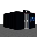 Huawei Modern Data Center Server Rack With Black Exterior Glass Door And Display Screen