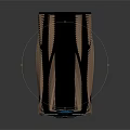 Advanced Space Propulsion System 3D Model With Black Brown And Blue Details