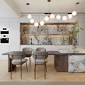 Modern Living and Dining Room Interior Design With Large Windows Blinds And Comfortable Sofa