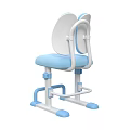 Safe Blue Adjustable Kids Chair With Ergonomic Backrest And Footrest Sturdy Design For Children