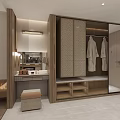 Modern Hotel Guest Room Interior With King Bed Wooden Floor Sofa And Window Blinds