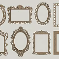picture frame picture frame picture frame classical picture frame classical picture frame 3d model