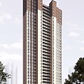 High-rise residential copy copy copy 3d model