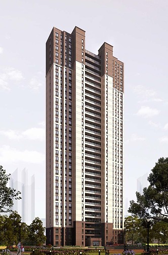 High-rise residential copy 3d model