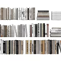 Assorted Books and Magazines with Various Colors Sizes and Thicknesses Neatly Arranged